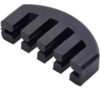 VNDEFUL Silenziatore per violino 4/4 in gomma nera, 2 pezzi