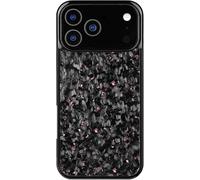 VNDGEOUH Custodia for Telefono Apexcarbon in Fibra di Carbonio forgiata, Ricarica Wireless Magnetica Completa con Sensazione tattile Senza Custodia, for iPhone 17 PRO Max(Pink,for 17)
