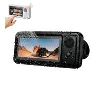 VNDGEOUH Supporto for telefono Aqua Play con altoparlante, custodia for telefono impermeabile con rotazione a 360°, design touch-friendly e anti-perforazione, for il ritiro(Black)