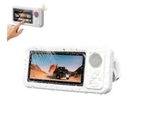 VNDGEOUH Supporto for telefono Aqua Play con altoparlante, custodia for telefono impermeabile con rotazione a 360°, design touch-friendly e anti-perforazione, for il ritiro(White)