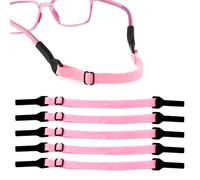 VNIDJGB 5 lacci per occhiali per bambini, regolabili, antiscivolo, in corda, cinghie elastiche per occhiali da sole, cinghie universali per occhiali sportivi, per uomo e donna, attività all'aperto