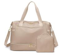 VNINE Borsone da Viaggio Donna,Bagaglio a Mano Borsa da Viaggio con Scomparto per le Scarpe, Grande Borsa Parto Ospedale Mamma Nascita, Impermeabile Borsa Piscina Sportiva, Travel Weekender Gym Bag