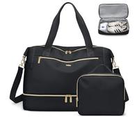 VNINE Borsone da Viaggio Donna,Bagaglio a Mano Borsa da Viaggio con Scomparto per le Scarpe, Grande Borsa Parto Ospedale Mamma Nascita, Impermeabile Borsa Piscina Sportiva, Travel Weekender Gym Bag