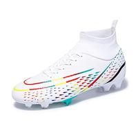 VNIOFSW Scarpe da Calcio da Uomo Scarpe da Calcio per Donna Scarpe da Ginnastica Alte per Ragazzi giovanili Professionali con Punte per Interni ed Esterni Traspiranti