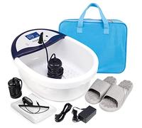 VnioLife Ionic Foot Bath Detox Machine, Ion Detox Foot Bath Cleanse, Foot Detox Spa con fascia in vita, matrici, pantofole | Display a LED, impostazione dell'ora (P1)