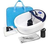 VnioLife Pediluvio ionico macchina disintossicante per pediluvio, detergente per pediluvio, display a LED, con cintura riscaldata, cinturino da polso, array, fodere (borsa portatile)