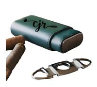 Vniqloo Custodia per sigari incisa personalizzata con tagliasigari inciso, Regali personalizzati per i testimoni dello sposo per lui, Porta sigari personalizzato, Custodia da viaggio per sigari, Porta