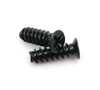 VNJUGF 100 pezzi M4 M5 L = 8-15 mm Vite a testa svasata a croce Bullone PC Case Ventola di raffreddamento Dissipazione del calore Supporto Computer A wanglan(schwarz,M4x10mm)