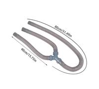 VNJUGF Doppio lavello Scarico a Tre Vie Tubo a Y Scarico for acque reflue di Camper e roulotte Tubo for lavabo da Cucina Tubo Flessibile con spinato Acqua Carburante Aria Connettore wanglan