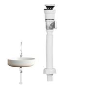 VNJUGF Kit tubo di scarico for lavandino, kit di scarico for lavandino da cucina, anti-intasamento, scarico for lavandino del bagno, tubo di scarico for lavandino, tubo flessibile trasparente wanglan(