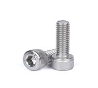 VNJUGF M1.4 M1.6 M2 304 Vite a testa esagonale in acciaio inossidabile Vite a testa bombata Bullone a testa bombata Esagonale wanglan(50pcs,M1.6x8)