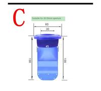 VNJUGF Nucleo anti-perdita in silicone anti-odore for bagno, for lo scarico del tubo dell'acqua, for lo scarico del lavandino, valvola di scarico unidirezionale, nucleo fognario wanglan(C-Inner 45-50m