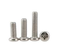 VNJUGF Viti a testa tonda nichelate M1.4 M1.7 M2 M2.5 wanglan(50pcs,M2.5x6)
