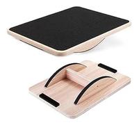 VNLCPX Balance Board Legno, Rocker Board Professionale, Tavoletta Propriocettiva Caviglia per Terapia Fisica Allenamento di Base, Trainer per La Stabilità Dell'equilibrio, 35x45 cm