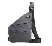 VNLCPX Zaino Monospalla Uomo, Zaino da Viaggio Antifurto con Tracolla Rimovibile, Sling Bag Crossbody per Uomo e Donna, Impermeabili, Grigio