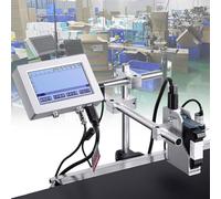 vnmudzeo 25,4 Mm Codificatore Automatico Commerciale, Staffa in Alluminio da 30 Cm, Stampanti A Getto D'Inchiostro Termiche Industriali, per Stampa di Numeri/Etichette/Immagini/Date