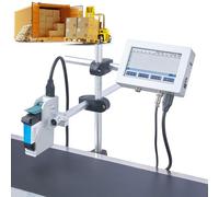 vnmudzeo Codificatore A Getto D'Inchiostro in Linea Commerciale Automatico, per Data di Produzione, Codice A Barre, Immagine, Display LCD da 25,4 Mm