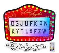 vnmudzeo Insegna Luminosa A LED RGB per Servizio Bottiglie, Bordi Arrotondati E Sicuri, Espositore per Lettere Intercambiabili, per Matrimoni, Discoteche, Feste di Compleanno Ed Eventi VIP