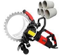 vnmudzeo Macchina Professionale per Scanalatura di Muri in Cemento, profondità di Taglio 30 Cm, Sega Circolare Toroidale per Cemento Ad Alta Resistenza da 12000 W, Lame Diamantate Φ16