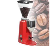 vnmudzeo Macinacaffè A Macine Piatte per caffè Espresso - Silos per Chicchi di Grande capacità da 1000 G, Disco di Macinatura in Acciaio Inox da 64 Mm, per Uso Commerciale E Domestico Red