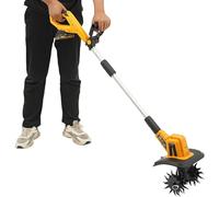 vnmudzeo Motocoltivatore da Giardino Ricaricabile, Larghezza di Lavoro 22 Cm E profondità 18 Cm, Piccolo Motocoltivatore Elettrico per Uso Domestico, 20 V CC, 270 Giri/Min, per Aiuole 4000mAh