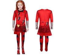 VNNOPG Costume rosso Descendants 4 manica lunga vestire Fancy Movie Cosplay Halloween Outfit