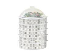 Vnook Copertura Alimenti, Tenda Alimenti, Copertura Piatti Multistrato, Contenitore conservazione e la Protezione degli Alimenti, Antipolvere, for Uso Domestico, Cucina, Sala da Pranzo(White)