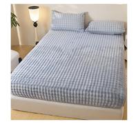 Vnook Coprimaterasso Invernale, Lenzuolo Elastico, copriletto, Morbido e Caldo, con Cintura Elastica, for camere da Letto, dormitori, Appartamenti, coprimaterassi(Gray,180x200cm)