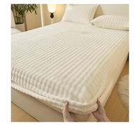 Vnook Coprimaterasso Invernale, Lenzuolo Elastico, copriletto, Morbido e Caldo, con Cintura Elastica, for camere da Letto, dormitori, Appartamenti, coprimaterassi(White,120x200cm)