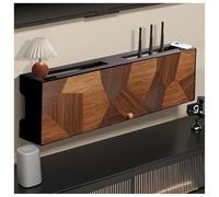 Vnook Scatola portaoggetti for router, mobiletto portacavi a parete, mensola decorativa da parete, mobiletto portaoggetti for dispositivi multimediali for soggiorno, camera da letto(40x12x20cm)