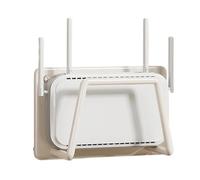 Vnook Scatola portaoggetti Router WLAN, Supporto for decoder TV, Rack WiFi, mensola for Prese, Montaggio a Parete, for casa, Soggiorno, Ufficio, Organizer Router(White,15x10x5cm)