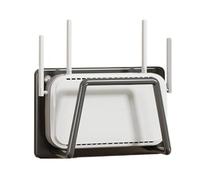 Vnook Scatola portaoggetti Router WLAN, Supporto for decoder TV, Rack WiFi, mensola for Prese, Montaggio a Parete, for casa, Soggiorno, Ufficio, Organizer Router(Black,15x10x5cm)