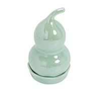 Vnook Scatola portastuzzicadenti in ceramica, dispenser stuzzicadenti e cotton fioc, portastuzzicadenti, addensante, con coperchio, for feste in casa, ristorante, pratica decorazione da tavola(Green)
