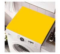 Vnook Tampone Lavatrice da banco, tampone Antipolvere Frigorifero, Protezione asciugatrice, Fango diatomeico, Assorbente e Lavabile, for Lavatrice e asciugatrice Domestica(Yellow,60x60cm)