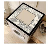 Vnook Tappetino Antipolvere Antiscivolo retrò Frigorifero, Protezione Superiore Lavatrice, ad Asciugatura Rapida, for Lavanderia, asciugatrice, Frigorifero, Parte Superiore Antipolvere(Black,40x60cm)