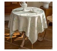 Vnook Tovaglia, Tovaglia Jacquard con Nappe, Tovaglia Rettangolare for la Casa, Decorativa, Lavabile, for Cucina, Tavolo da Pranzo, Tavolino da caffè, Festa, Cena(White,140 * 200cm)