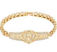 Vnox Bracciale Cattolico per Donna con Vergine Maria - Bracciale Religioso Mariano per Donne, Regalo per Madre, Figlia o Madrina per Prima Comunione, Cresima, Battesimo, Compleanno, Pasqua