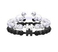 Vnox Bracciali Coppia Magnetici San Valentino - Braccialetti Infinito Lui e Lei
