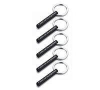 Vnox Personalizzato Coppie Personalizzate BFF Fratelli Sorelle Portachiavi del Partner Della Famiglia 4 Lati Nome 3D Barra Cuboide Verticale Portachiavi Accessori per Bagagli/Borse,Incisione Gratuita