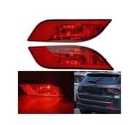 VNRQJLSN Riflettore Paraurti Posteriore per Jeep Compass 2017-2019, Fanale Freno, Luci di Stop e Fendinebbia Posteriori + Lampadine (1Pc LH, Rosso)