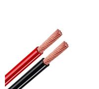 VNsdSD Cavi di alimentazione multipolari solidi elettrici in rame puro PVC 2AWG 8AWG 220V Rosso Nero Filo morbido 10mm 16mm 25mm 35mm(Red 10meter,4 AWG)