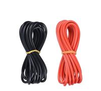 VNsdSD Cavi in silicone ad alta corrente super morbidi e neri, resistenti al calore, in rame stagnato, for inverter for batteria(Each 20meter 14 AWG 2.1mm2)