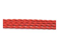 VNsdSD Cavo elettrico rivestito in tessuto intrecciato in cotone da 5 metri 2 x 0,75 mm(Red)