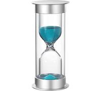 VNsdSD Clessidra di Sicurezza for Bambini con Doppia Protezione, Timer a Clessidra Colorati for aule, casa, lavarsi i Denti, for Gamer(Turquoise Blue,20 Minutes)