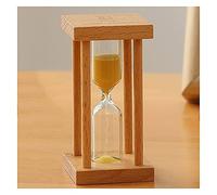 VNsdSD Clessidra in Legno for Bambini, Timer for lavarsi i Denti, 3/5 Minuti, Assistente for la Gestione del Tempo, Regalo Creativo(Unique Colour,5 Minutes (Square))