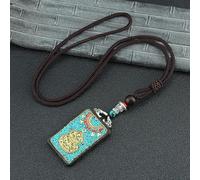 VNsdSD Collana con ciondolo a forma di elefante in ebano, stile vintage nepalese, statua Buddha e a dio, esotico, for catena(B)