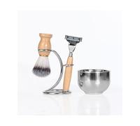 VNsdSD Supporto for rasoio Pratico supporto for pennello for da uomo, portapennello barba professionale for ciotola maschile 4 pezzi, set di strumenti for la pulizia del viso for rasatura dei baffi