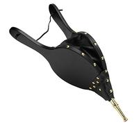 VNsdSD Ventilatore manuale for caminetto, soffietto, soffiatore in legno for barbecue da campeggio, camino, strumenti for il fuoco, ugello dorato