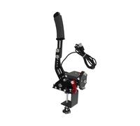 VNSMM Freno a Mano Supporto per freno a mano USB per giochi di corse e morsetto di fissaggio per PS4/PS5 per Logitech G29 PC Tutti i volanti disponibili Leva del freno a mano(Black)