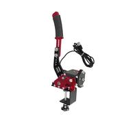 VNSMM Freno a Mano Supporto per freno a mano USB per giochi di corse e morsetto di fissaggio per PS4/PS5 per Logitech G29 PC Tutti i volanti disponibili Leva del freno a mano(Red)